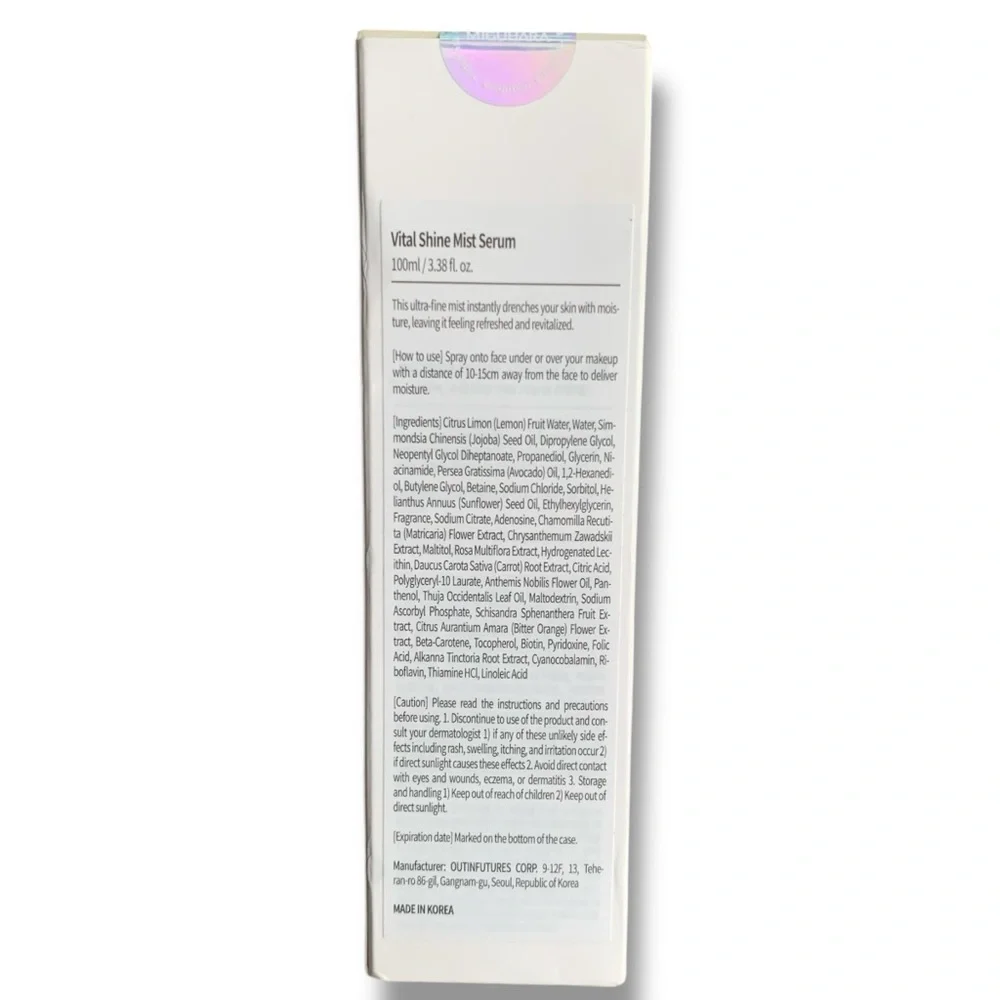 Vital Shine Mist Serum‎ 100ml (3.38 fl oz.) Hydrating Korean Skincare MIGUHARA